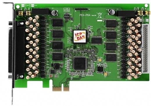 

Плата ICP DAS PEX-P64-24V CR PCI Express, 64-channel Optically Isolated Digital Input Board. (RoHS)Includes one CA-4037B cable and two CA-4002 D-Sub c, PEX-P64-24V CR