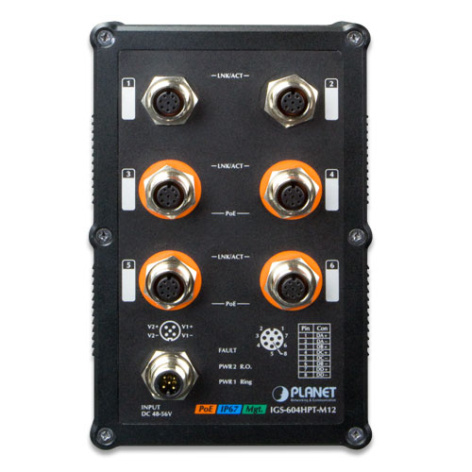 фото Коммутатор промышленный  Planet IGS-604HPT-M12 в Красноярске