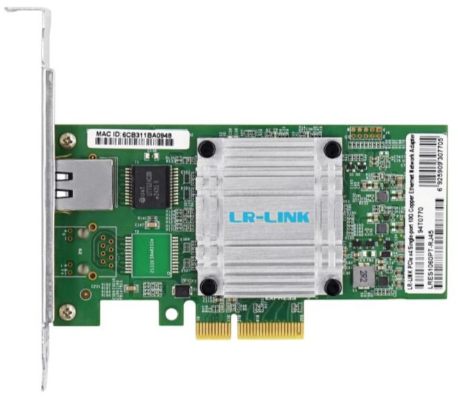 

Сетевой адаптер LR-LINK LRES1060PT-RJ45 100G E610 RJ45 PCIEx4, LRES1060PT-RJ45