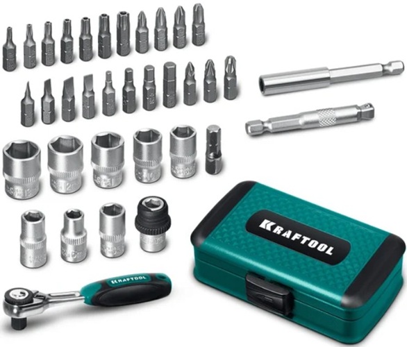 

Набор инструментов Kraftool X-Drive 35 27974 Kraftool универсальный 1/4" 35 предметов, X-Drive 35