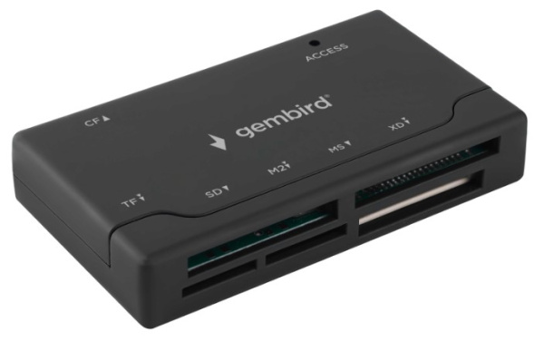 Изображение товара Карт-ридер Gembird FD2‑MSD‑4 для SD, Memory Stick и других флеш-карт