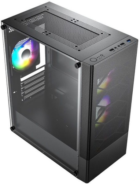 

Корпус mATX ACD Coffre 106 MO-TC4G0-000 черный, без БП, боковая панель из закалённого стекла, 2xUSB 2.0, USB 3.0, audio, Coffre 106