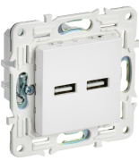 фото Розетка USB IEK SK-U21-D31-K01
