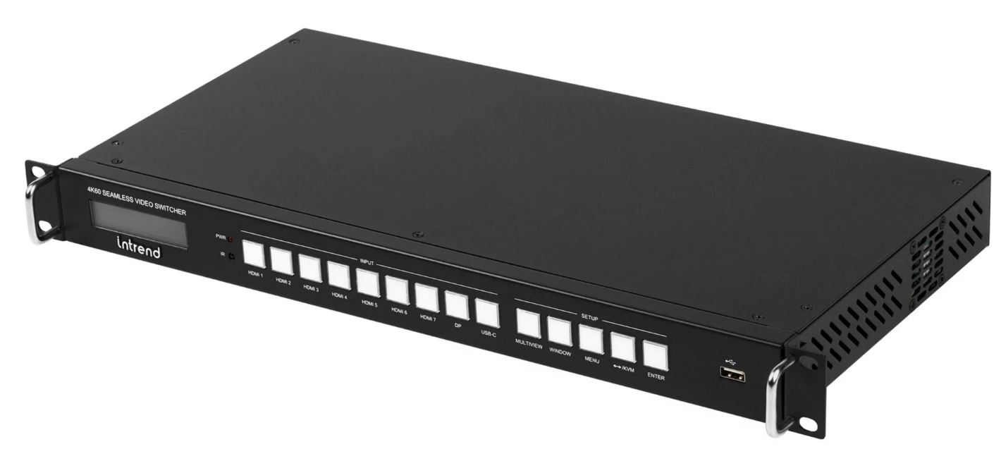 

Коммутатор презентационный INTREND ITSFM-9x1HDCU 9x1, 7-HDMI, 1-DP, 1-Type C, USB KVM, бесподрывный, с поддержкой многооконного режима, выход HDBT, ITSFM-9x1HDCU