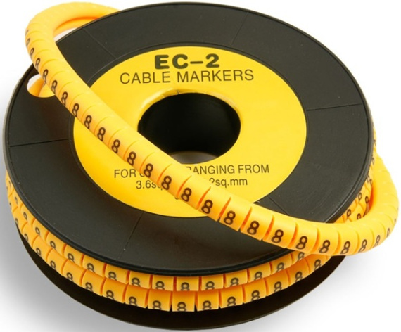 Изображение товара Маркер на кабель Cabeus EC-2-8 для диаметров 3,6-7,4 мм