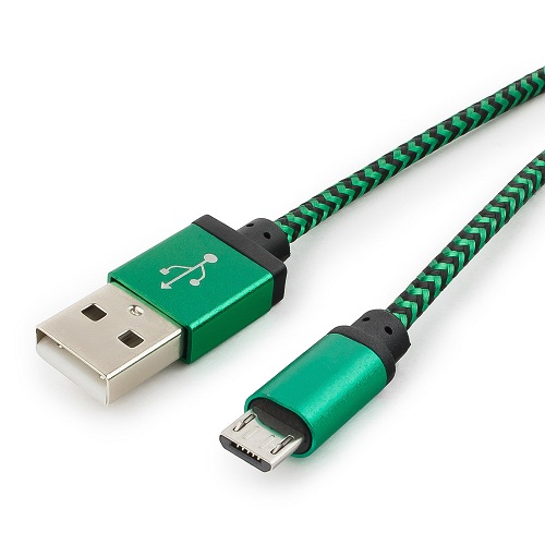 

Кабель интерфейсный USB 2.0 Cablexpert CC-mUSB2gn1m , AM/microBM 5P, 1м, нейлоновая оплетка, алюминиевые разъемы, CC-mUSB2gn1m