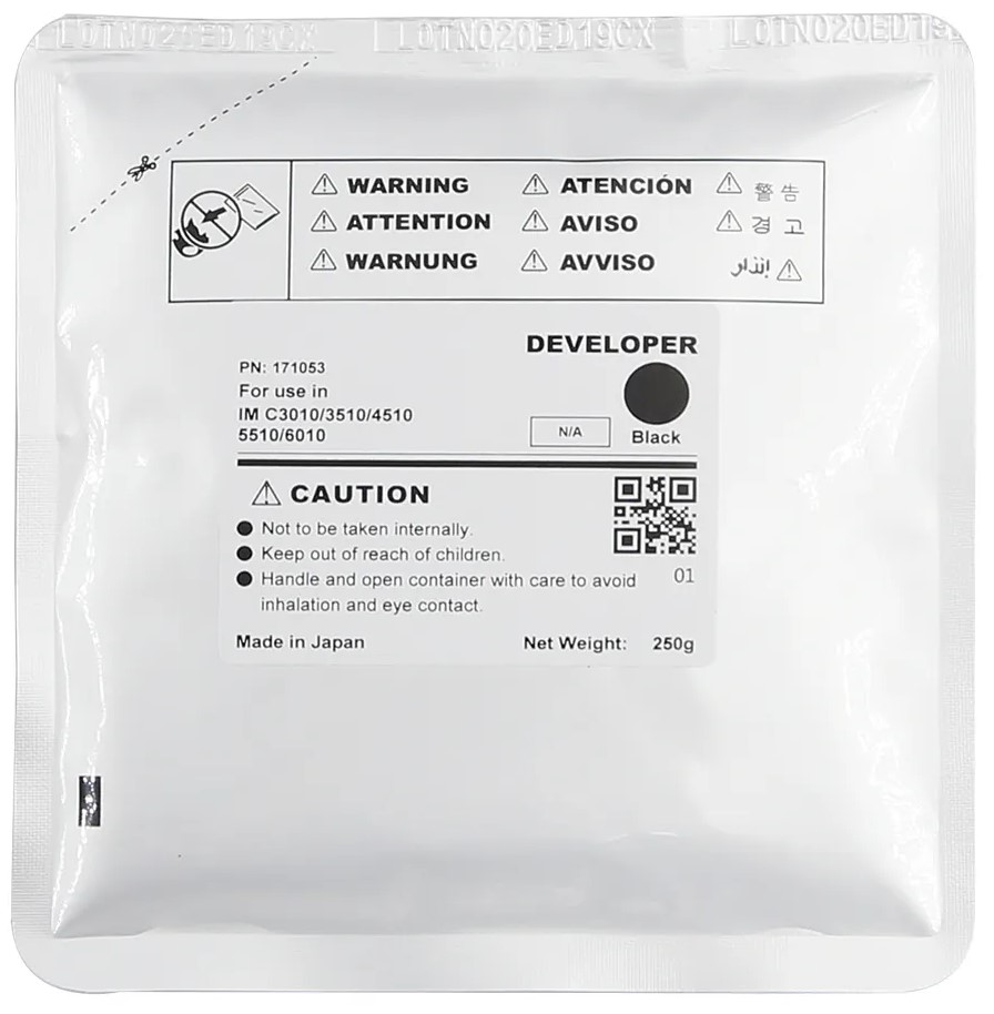 Девелопер CET CET171053 для RICOH IM C3010/C3510/C4510/C5510/C6010 (CET) Black, 250г, 600000 стр