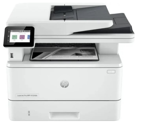 Изображение товара МФУ HP LaserJet Pro MFP M4103fdn (Уценка) черно-белое лазерное устройство для офиса