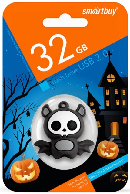 

Накопитель USB 2.0 32GB SmartBuy SB32GBBat Wild series Летучая Мышь, SB32GBBat
