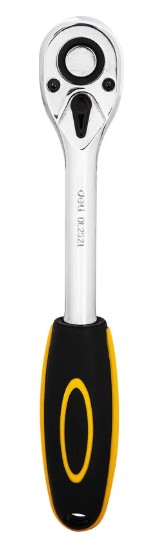 

Ключ Deli DL2521 трещотка 1/2" длина 255мм, 45 зубьев, шестерня Cr-Mo, быстросъемная, DL2521