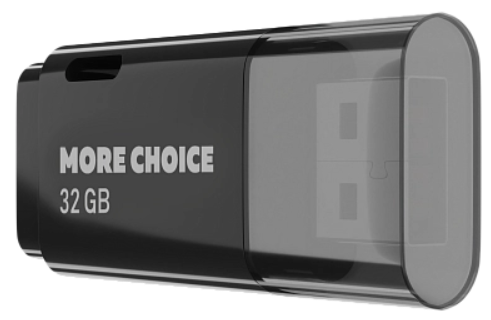 

Накопитель USB 2.0 32GB More Choice MF32 Black, MF32
