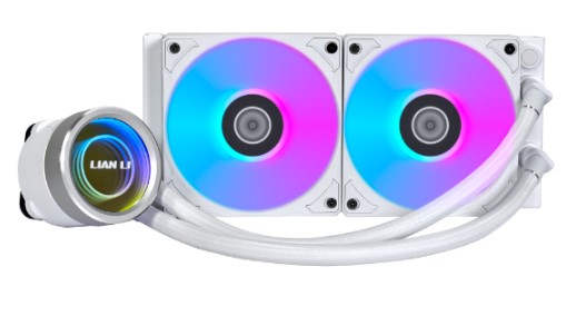 

Система охлаждения жидкостная Lian Li G89.GA2T24INW.R0 LGA1200/1700/1851/AM4/AM5 (2*120mm, 2100rpm, 61.3CFM, 29dBa), G89.GA2T24INW.R0