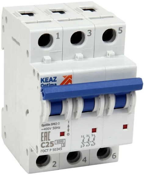 Изображение товара Автоматический выключатель КЭАЗ 260809 для защиты электроцепей корпус IP20