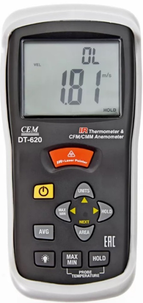Изображение товара Термоанемометр CEM DT-620
