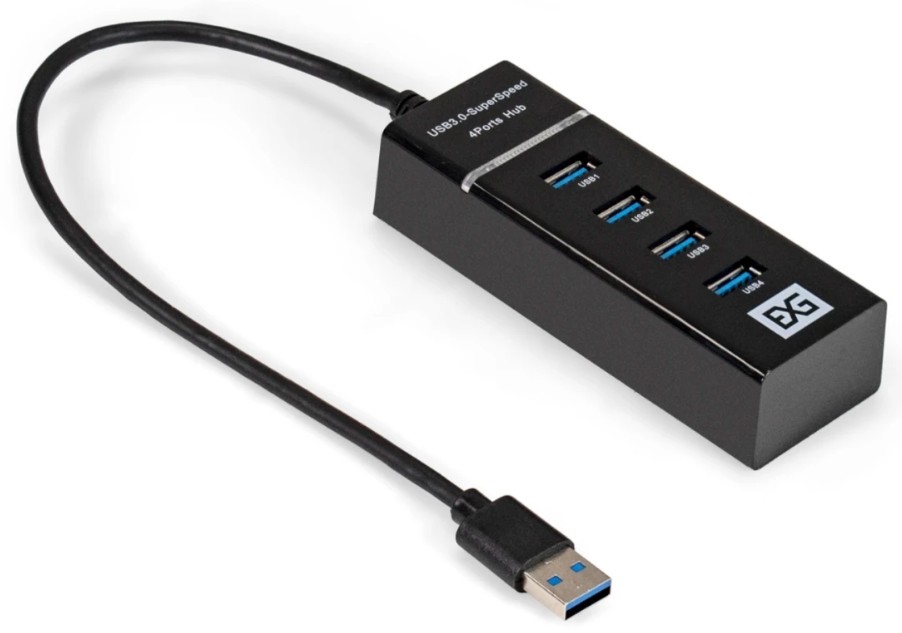 

Концентратор USB 3.0 Exegate DUB-331T EX299788RUS 3*USB 2.0, USB 3.0, Plug Play, черный, DUB-331T