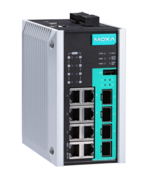 

Коммутатор PoE MOXA EDS-G512E-8PoE-4GSFP 8x10/100/1000BaseT PoE/PoE+ ports, 4 100/1000BaseSFP slots, EDS-G512E-8PoE-4GSFP