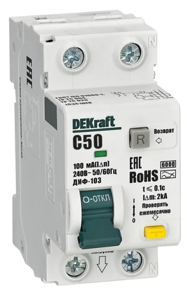 Изображение товара Автомат DEKraft 16361DEK для защиты электросетей 16A