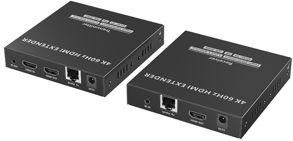 

Удлинитель HDMI LENKENG LKV582 4K по витой паре CAT6 поверх протокола IP до 120 м, HDMI2.0, ИК, RS232,, LKV582