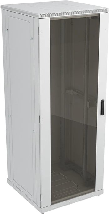 

Шкаф напольный 19", 42U ССД 130411-00706 телекоммуникационный, ШТ-НП-42U-800-1000-С, передняя дверь стекло, 130411-00706