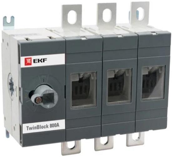 

Рубильник EKF tb-s-800-3p 800A 3P без рукоятки управления TwinBlock, tb-s-800-3p