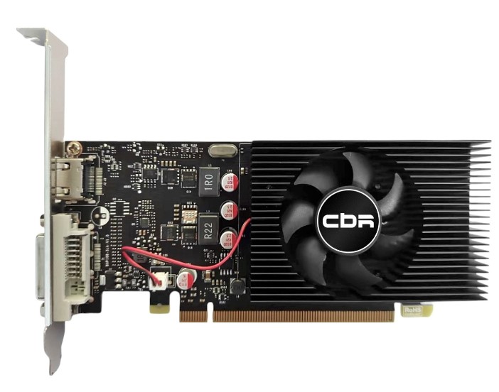 

Видеокарта PCI-E CBR GeForce GT 1030 (VGA-STX1030-2G-RTL) 2GB GDDR5, 64bit, 1468MHz, HDMI DVI, Ret, GeForce GT 1030 (VGA-STX1030-2G-RTL)