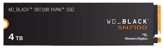 

Накопитель SSD M.2 2280 Western Digital SN7100 WDS400T4B0E 4TB, 5500/5000MB/s, TBW 1200, SN7100