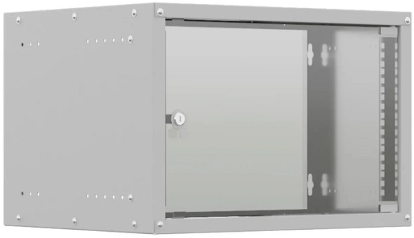 Изображение товара Шкаф телекоммуникационный NTSS NTSS-WL6U5535GS 6U, стеклянная дверь