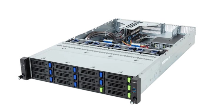 

Серверная платформа 2U GIGABYTE R263-Z34-ACH1 (SP5, 12*DDR5 (6400), 4*3,5"/2,5" NVMe/SAS/SATA, 8*3,5"/2,5" SAS/SATA, M.2, 2*PCIe, 1300W 80+Titanium, 2, R263-Z34-ACH1
