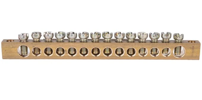 

Шина Rexant 11-2369 PEN «земля-ноль» 6х9 мм 14/2 (14 групп/крепеж по краям), 11-2369