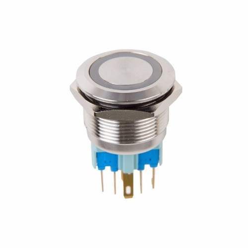 

Кнопка Rexant 36-3513 антивандальная диам. 22 12В(LED) Б/Фикс (5с) OFF-(ON)/ON-(OFF) подсв./зеленая, 36-3513