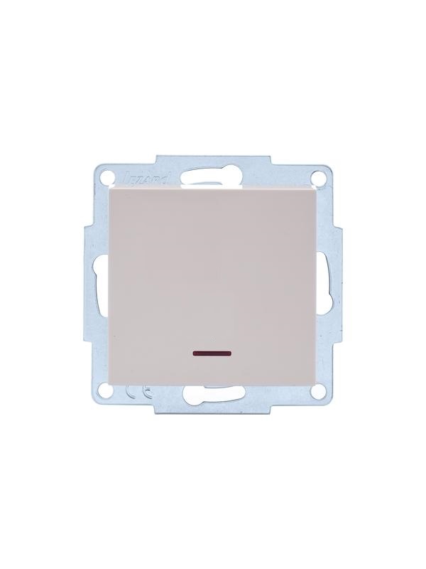 

Выключатель Lezard 742-0388-112 Vesna 2-кл. СП с индикацией механизм крем., 742-0388-112