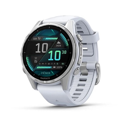 

Часы Garmin Fenix 8 AMOLED 010-02903-00 43мм, белый ремешок, серебристые, Fenix 8 AMOLED