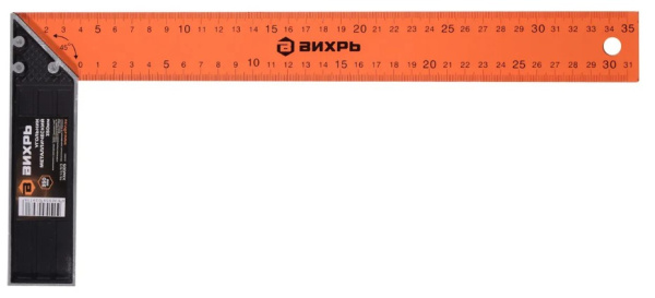 Изображение товара Угольник Вихрь 73/11/3/5 - точный механический угольник 350 мм для строительных работ