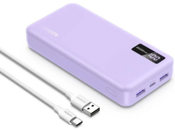 Изображение товара Внешний аккумулятор UGREEN PB312 20000mAh Быстрая зарядка USB-C