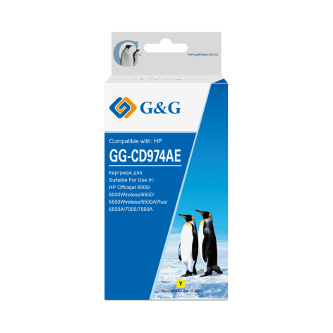 Изображение товара Картридж G&G GG-CD974AE совместимый для HP Officejet 6000 6500