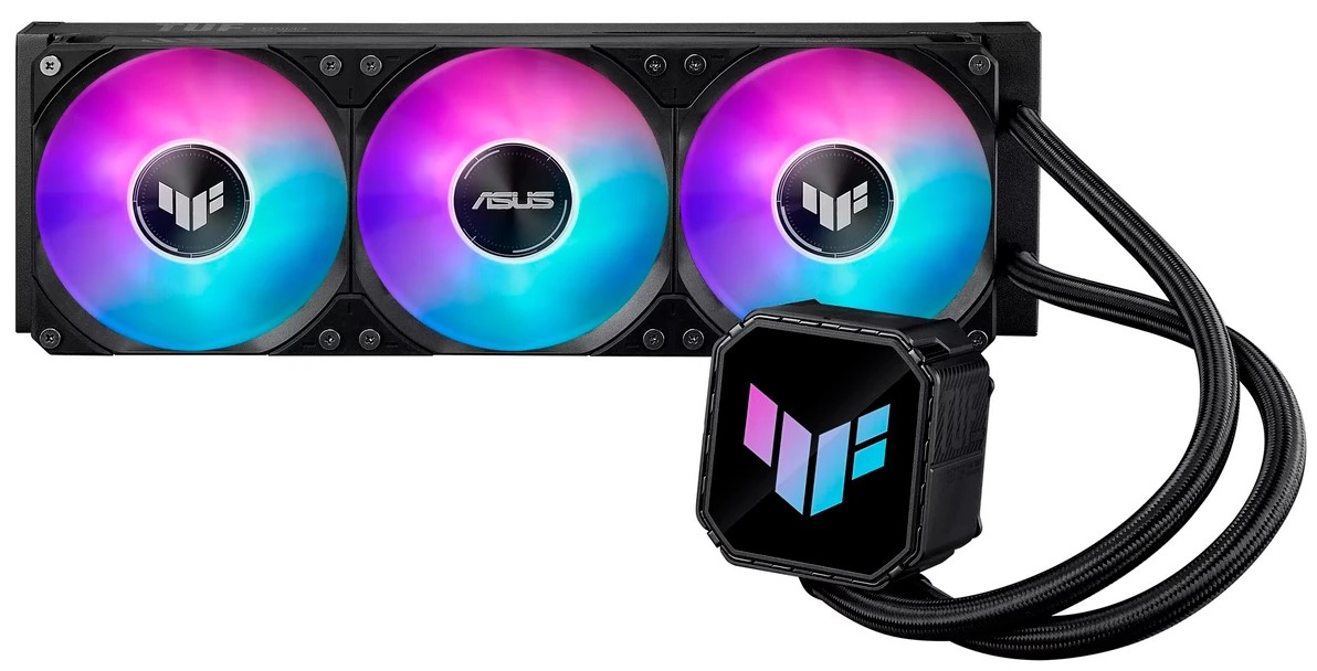 

Система охлаждения жидкостная ASUS TUF GAMING LC III 360 ARGB LGA115x/1200/1700/1851/AM4/AM5 (3*120mm, 650-2600rpm, 90.78CFM, 37.4dBa), TUF GAMING LC III 360 ARGB