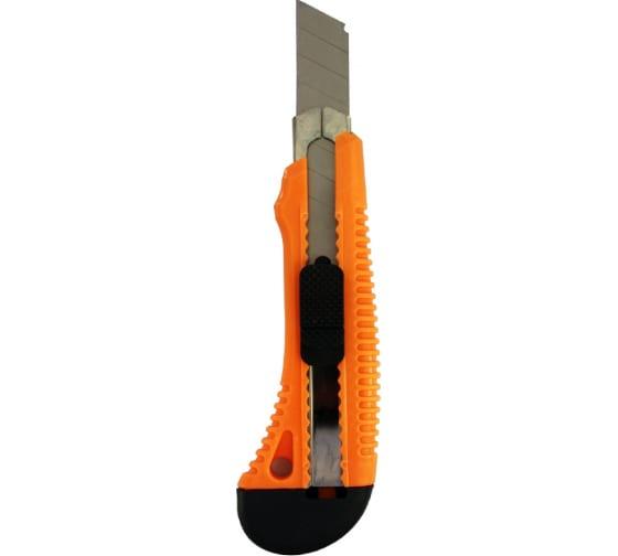 

Нож Вихрь 73/10/10/2 с выдвижным лезвием 18 мм, пластиковый корпус, металлическая направляющая,, 73/10/10/2