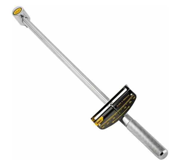 

Ключ динамометрический Deli DL300 0-300Нм, 1/2", длина 480мм, головка Cr-V, противоскользящая рукоятка, DL300