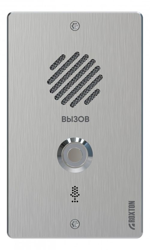 Вызывная панель Roxton CP-8032i работает совместно с селектором связи CS-8232; к селектору связи можно подключить до 32-х панелей