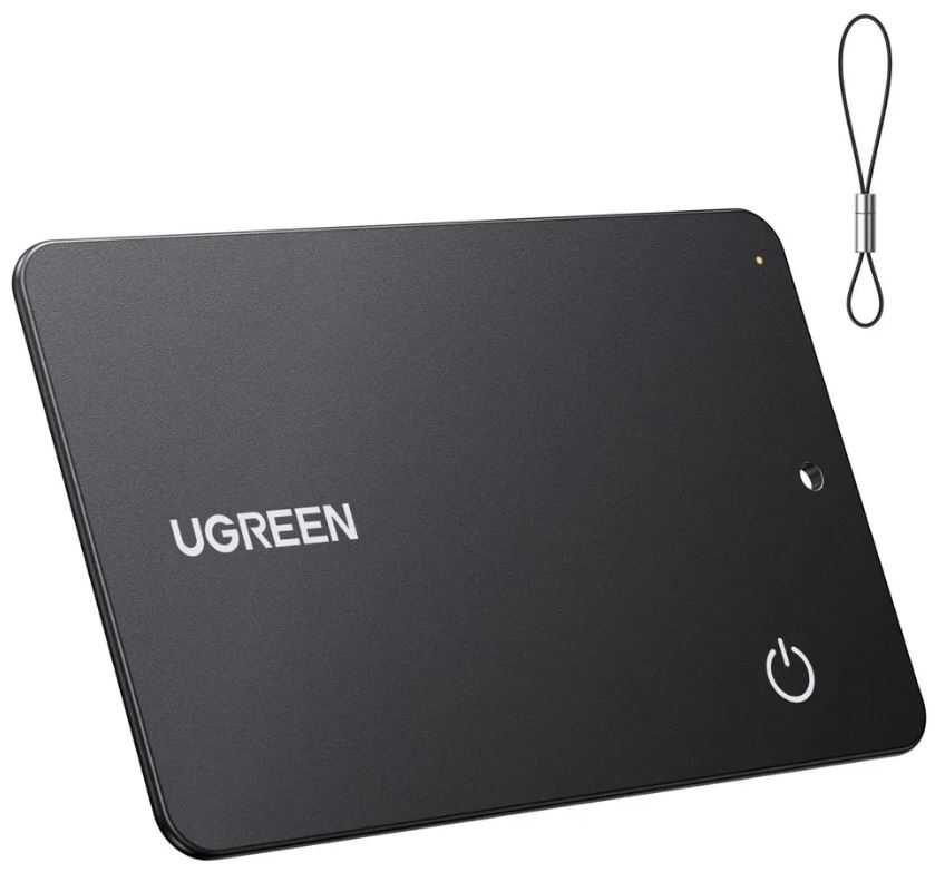 

Трекер UGREEN CM915 75497_ для поиска вещей Bluetooth Finder 1.7mm FineTrack Slim Pro. Цвет: черный, CM915