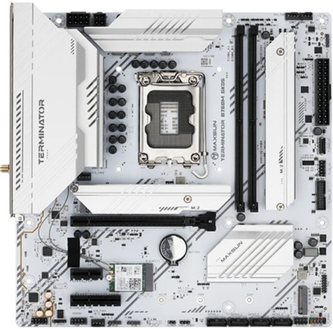 Изображение товара MAXSUN MS-Terminator B760M GKD5 ICE - mATX, LGA1700, DDR5, белая