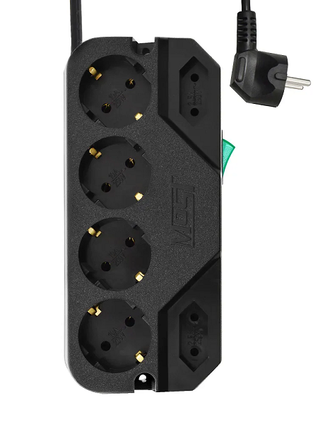 

Сетевой фильтр Most CRG-Ч 5M 5м (6 розеток) черный (блистер) (633403), CRG-Ч 5M