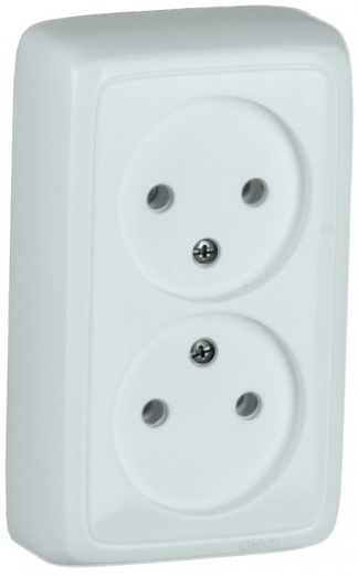 Изображение товара Розетка без заземления HEGEL РА16-143 для внутреннего монтажа