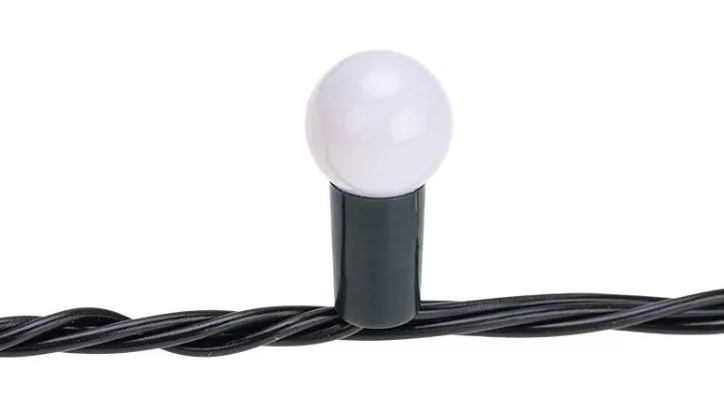 

Гирлянда NEON-NIGHT 303-609 мультишарики 20м, 200LED, диаметр 15 мм, IP44, зеленый провод, свечение мульти (RG/RB), мигание, 230В, 303-609