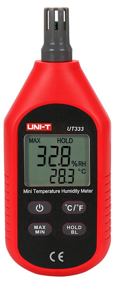

Измеритель UNI-T UT333 температуры и влажности , -10 ~ 60C, 0 ~ 100%, Да
