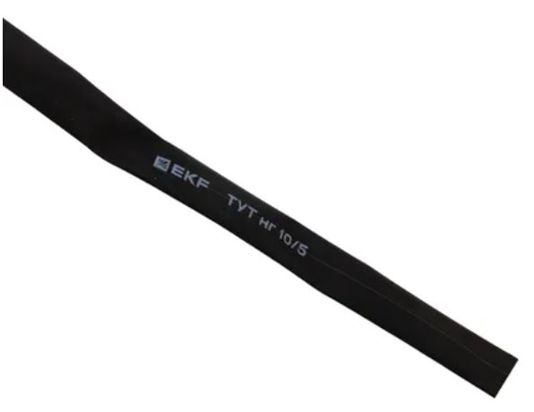 

Термоусаживаемая трубка EKF tut-10-b ТУТ нг 10/5 черная рулон, tut-10-b