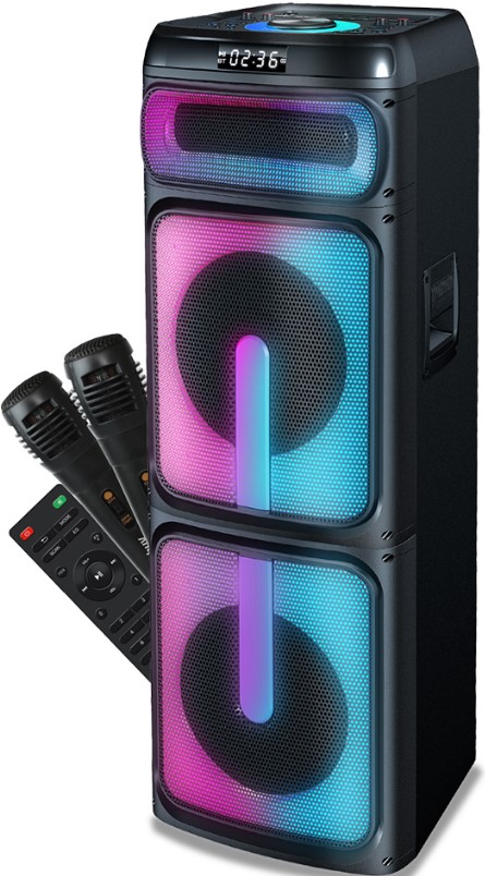 

Портативная акустика SmartBuy ARTEMIS SBS-5750 200 Вт, напольная, Bleutooth, USB, MicroSD, FM, 2 мик, ролики (1/1), ARTEMIS