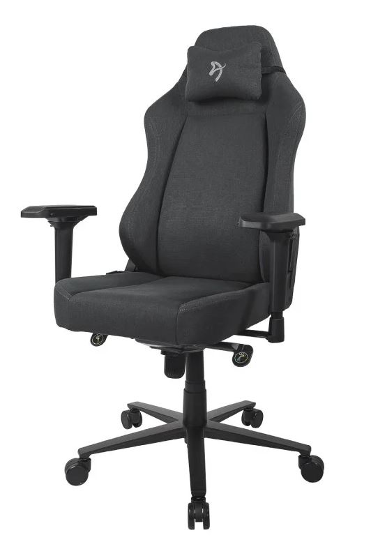 

Кресло игровое Arozzi Primo Woven Fabric black - grey logo, Primo Woven Fabric