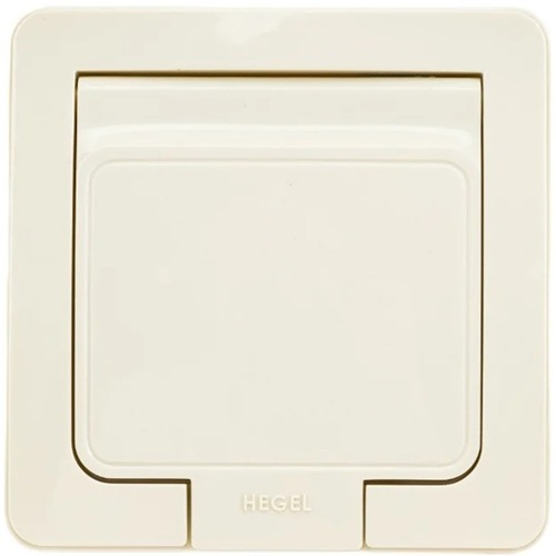 

Розетка с заземлением HEGEL РС16-511-01 Мастер 16А IP44 с крышкой слоновая кость, РС16-511-01