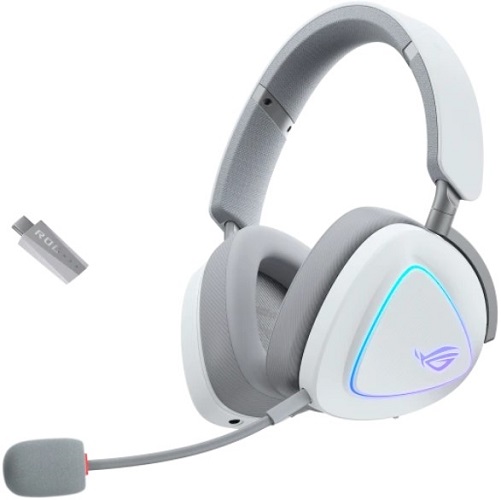 

Гарнитура беспроводная ASUS ROG DELTA II 90YH03W0-BHUA10 2.4GHz, BT, 3.5mm, 20Hz-20kHz, RGB Lighting, Moonlight White, ROG DELTA II